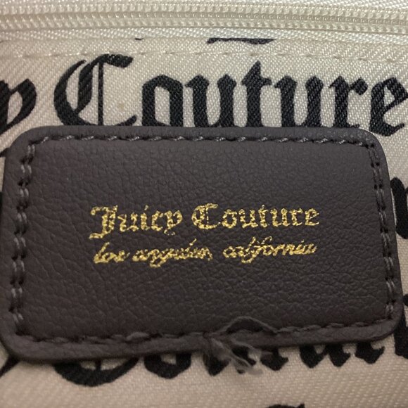 Juicy Couture Gray Faux Sherpa Teddy Handbag - Picture 14 of 15